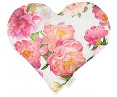 APELT Herzkissen, Baumwolle, Rot, 35 x 40 x 10 cm