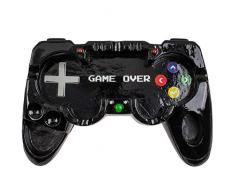 ootb 78/5975 Aschenbecher Game Over, Polyresin, schwarz, 16 cm