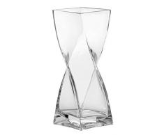 Leonardo Vase Volare, mit massivem Eisboden, Höhe 30 cm, handgefertigtes Klarglas, 014103