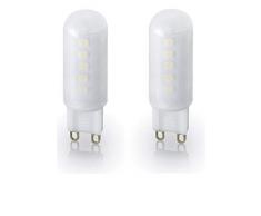 Trio Leuchten Leuchtmittel, Acryl, G9, 3 W, Weiß, 18 x 18 x 55 cm