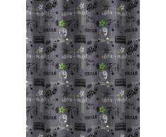 Kleine Wolke 5226901305 Duschvorhang Punk, 180 x 200 cm, anthrazit