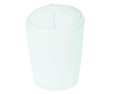 Spirella Kosmetikeimer Move Abfalleimer Schwingdeckeleimer | Kunststoff | 2 Liter und 5 Liter |WeiÃ