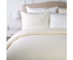 AmazonBasics - Bettwäsche-Set, Mikrofaser, 260 x 240 cm - Gelb mit Bogenmuster