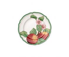 Villeroy & Boch French Garden Modern Fruits Frühstücksteller Apfel, 21 cm, Premium Porzellan, Weiß/Bunt
