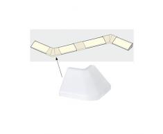 Paulmann 70265 Delta Profil Corner für den einfachen Profilabschluss an Raum-Außenecken 2er Pack Delta Profil Zubehör Satin Kunststoff für LED-Strips