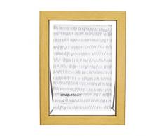 AmazonBasics Schwebender Bilderrahmen, 10 x 15 cm, Messingfarben