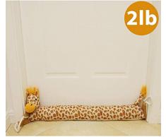 MAXTID Tür Draft Stopper mit Seil Griff, Sparen Energie und Geld, Halten Wärme in Giraffe