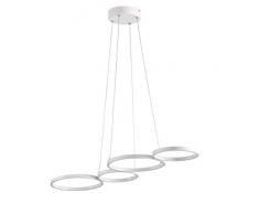 WOFI Pendelleuchte, Aluminium, 31 W, VIKA, Weiß