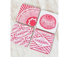 Gillian Kyle GK/C4/TM, Tunnocks Mixed Untersetzer (4er-Set), Melamin, Kork