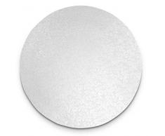 Städter 900035 Cakeboard, Kuchenplatte rund Tortenplatte, 35 x 35 x 2 cm, weiß