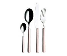 Mepra SPA 10P10Z722024 Besteckgarnitur, Design Millenium Rosa, 24-teilig