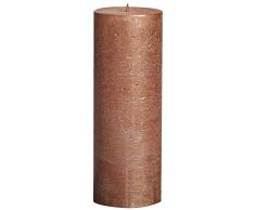 BOLSIUS RUSTIK Metallic Stumpenkerzen 190 x 68 mm kupfer