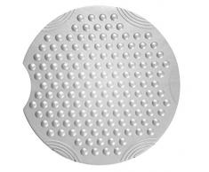 Ridder Tecno Ice Duscheinlage, 100% synthetischer Kautschuk (TPE = Thermoplastisches Elastomere), silber, ca. Ø 55 cm