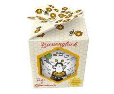 Sheepworld 46551 XL Bienen ist Alles doof, mit Wildblumensamen, in Geschenk-Box Tasse, Porzellan