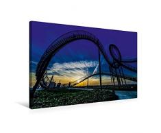 Calvendo Premium Textil-Leinwand 75 cm x 50 cm quer, Die Schlange auf der Halde - Tiger and Turtle Magic Mountain | Wandbild, Bild auf Keilrahmen, Fertigbild an der Route Industriekultur Orte Orte