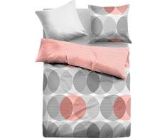 TOM TAILOR 0069846 Satin Bettwäsche Garnitur mit Kopfkissenbezug (Baumwolle) 1x 155x220 cm + 1x 80x80 cm, anthrazit