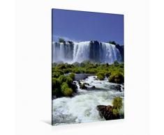 Premium Textil-Leinwand 80 cm x 120 cm hoch Iguazu WasserfÃ¤lle | Wandbild, Bild auf Keilrahmen, Fertigbild auf echter Leinwand, Leinwanddruck