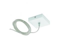 EGLO Zubehör Kabelverlängerung inkl. Baldachin, geeignet für EGLO Leuchtenserie Salobrena 1, Material: Stahl, Farbe: Weiß