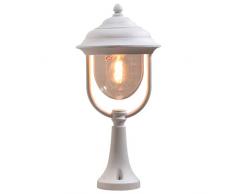 Konstsmide Parma 7224-250 Sockelleuchte / B: 24cm T: 24cm H: 54cm / 1x75W / IP43 / lackiertes Aluminium / matt-weiÃ