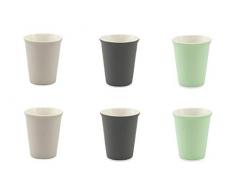 Villa d‘Este Home Tivoli 2421298 Espressotassen aus Porzellan, mehrfarbig