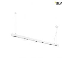 SLV Q-LINE PD, LED Indoor Pendelleuchte, 2m, BAP, weiß, 4000K Leuchte Aluminium 85 W