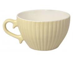 Excelsa Parisienne Tasse Jumbo 400 ml, Porzellan, Cremefarben, 11.5 x 11.5 x 7.2 cm
