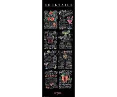 Lily & Val Poster Cocktails Türposter Chalk Art