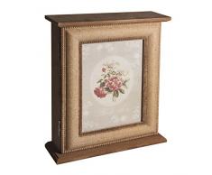 Rayher Hobby MDF Fotorahmen Schlüsselkasten, braun, 2.56 x 2.01 x 0.72 cm