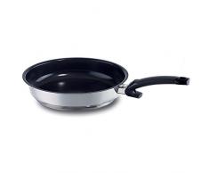 Fissler crispy ceramic comfort / Edelstahl-Pfanne (Ø 20 cm) beschichtete-Bratpfanne, antihaftend, induktionsgeeignet, Stielpfanne, ideal zum krossen anbraten, alle Herdarten - auch Induktion