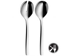 WMF Salatbesteck 2-teilig Atic Salatgabel Servierlöffel Cromargan protect Edelstahl rostfrei poliert extrem kratzbeständig spülmaschinengeeignet