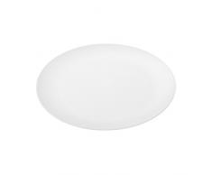 koziol RONDO weiß Flacher Teller, Thermoplastischer Kunststoff, cotton white, 26,2 x 26,2 x 1,7 cm