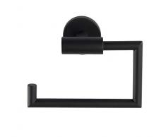 Wenko Toilettenpapierhalter Bosio ohne Deckel WC-Rollenhalter, Schwarz, 15 x 10,5 x 6,5 cm