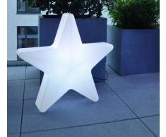 Moree Star 60 Outdoor LED Stern Aussen mit Accu, Kunststoff, Weiß, Transluzent, 57 x L 13 x H 55 cm