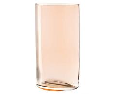 Leonardo Centro Vase Halbkreis zimt, B/H/T: 20/34/10 cm, handgefertigt, lackiertes Glas, 046955