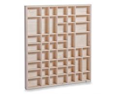 Zeller 12106 Setzkasten, L 52 x B 3.5 x H 46 cm, Kiefer natur