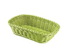 Saleen Mehrzweck-Korb, Gastrotauglich, Rechteckig, 26,5 x 17 x 7 cm, Kunststofffaser, Lime, 02036137101
