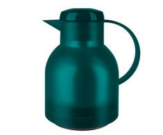Emsa 505719 Samba Isolierkanne (1 Liter, Quick Press Verschluss, 12h heiÃ, 24h kalt) tÃ¼rkis