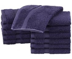Pinzon Waschlappen aus Biobaumwoll-Mischgewebe, 12er-Pack, Marineblau
