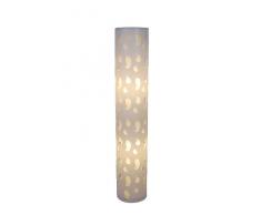 Naeve Leuchten Stehleuchte 2x E27 / maximal 40 W / 220-240 V 50 Hz exklusive Leuchtmittel/Höhe 110 cm/Durchmesser 20 cm/Material Kunststoff/Metall, weià 2043823