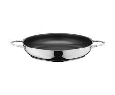 Silit Calabria Servier-/ Bratpfanne 32 cm, Edelstahl beschichtet, Induktion, Edelstahlgriff, PFOA-frei, für schonendes Braten