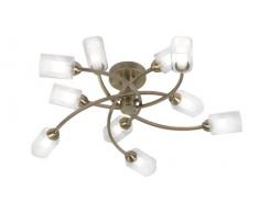 Oaks Lighting Ofira Deckenlampe, 10-flammig, Messing in Antikoptik