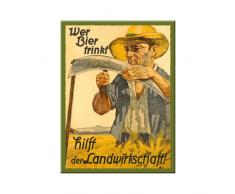 Nostalgic Art Magnet, Bunt