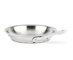 All-Clad 4108B D3 Armor Bratpfanne, 22,5 cm, geeignet für alle Herdarten, inkl. Induktion, 18/10 Edelstahl