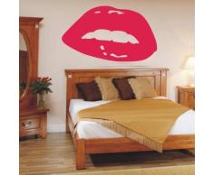 INDIGOS WG20498 Wandtattoo w498 Sexy Frau Lippen Wandaufkleber 96 x 56 cm, weiÃ