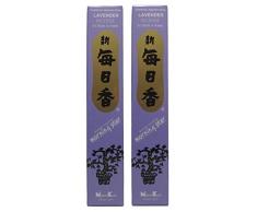 Trimontium 98712 Nippon Kodo Morning Star japanische Räucherstäbchen Duopack, 2 x 50 Stück Lavendel/Lavender, 100