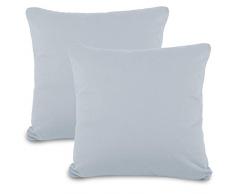 aqua-textil Classic Line Kissenbezug 80 x 80 cm Silber grau Baumwolle Kissen Bezug Reißverschluss Jersey Kissenhülle