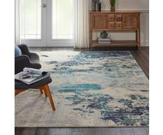 NOURISON Sublime Teppich, Polypropylen, Elfenbein Blaugrün, 22X76