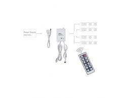Paulmann 70461 YourLED Dimm/Schalt Controller für LED Strip mit IR-Fernbedienung Stripe Zubehör Weiß max. 60W 12V DC Lichtband Steuerung
