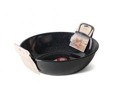 Garcima 5020003 Bratpfanne mit Griffen emailliert 36 x 30 x 10 cm Schwarz