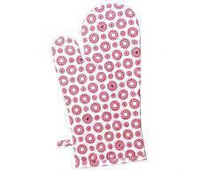 Feinkost Topfhandschuh, Baumwolle, Rot/weiß, 14 x 32 cm